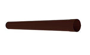 Труба водосточная AQUASYSTEM Коричневый RAL 8017, D 90 мм, L 1 м